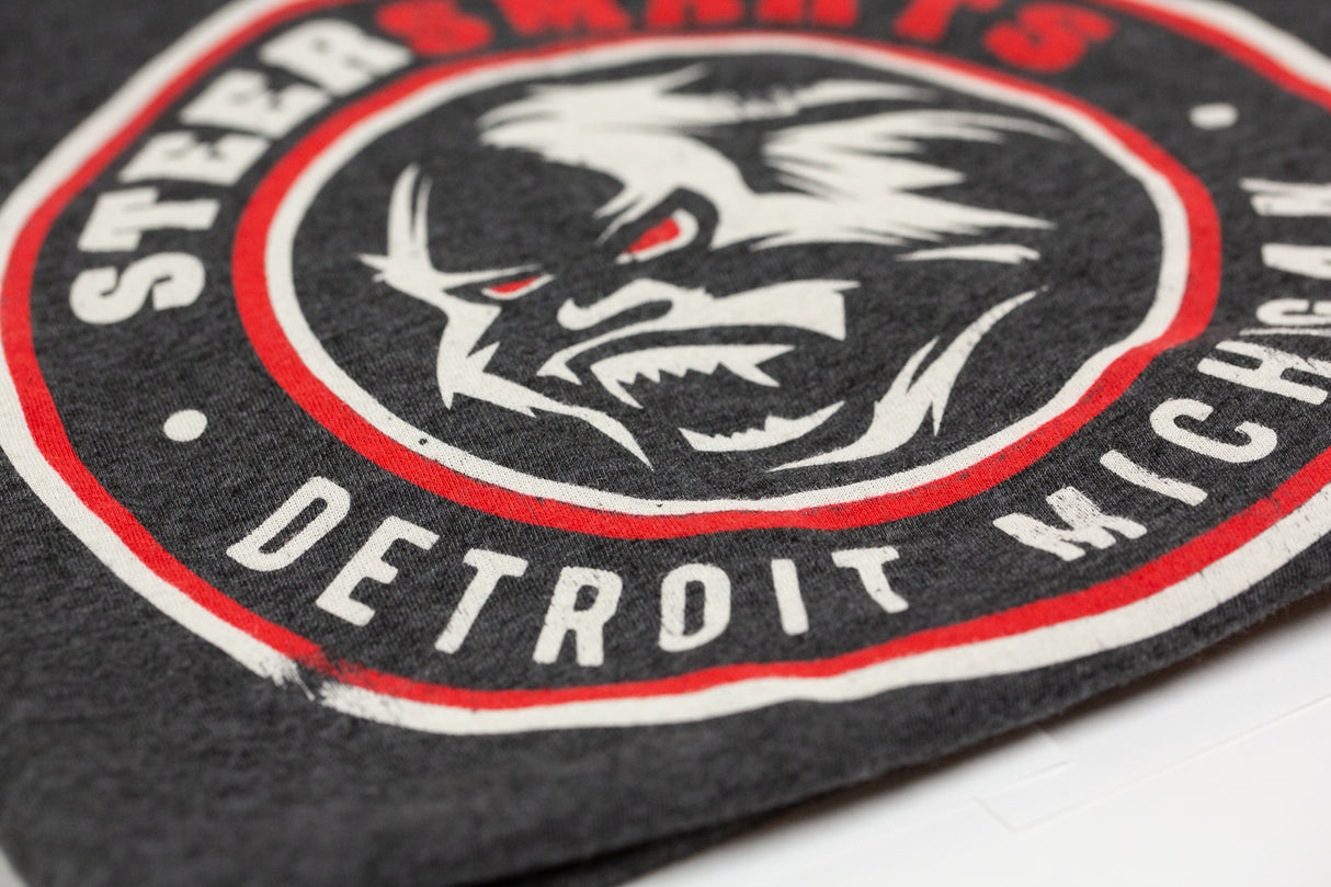 Steer Smarts Detroit Yeti T-Shirt (Gray)