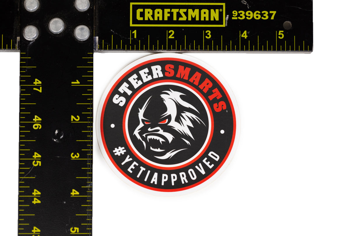 Steer Smarts Yeti Face Sticker 2-Pack - Steer Smarts