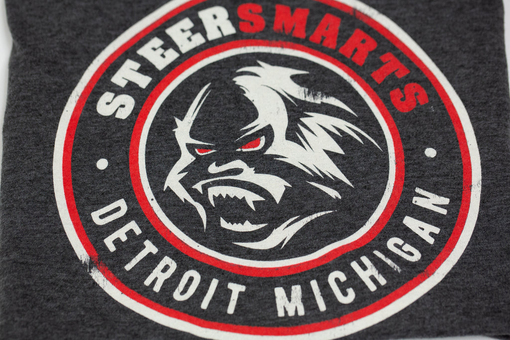 Steer Smarts Detroit Yeti T-Shirt (Gray)