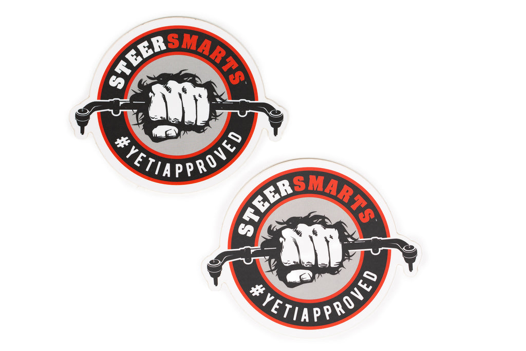Steer Smarts Yeti Fist Sticker 2-Pack